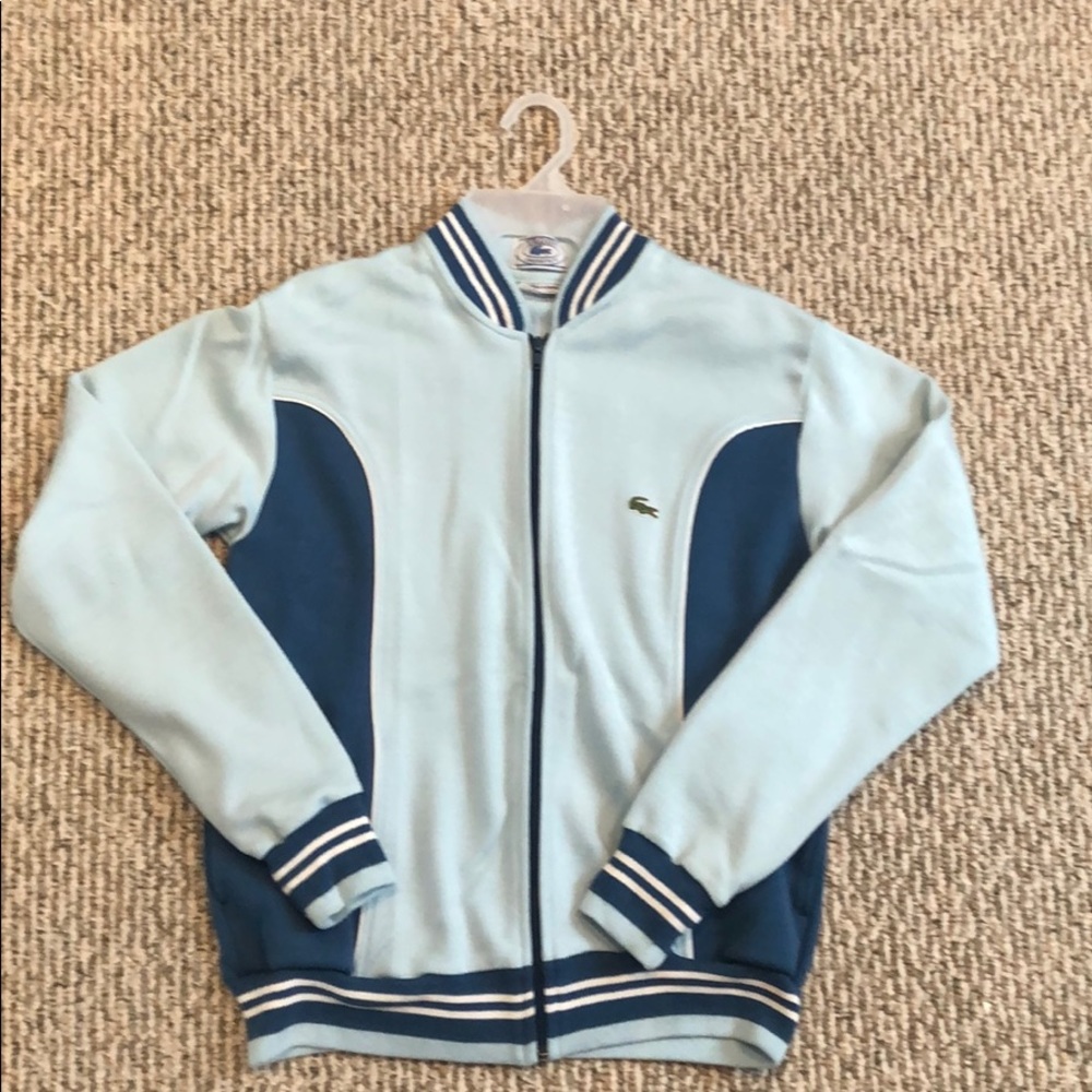 Vintage Izod Lacoste sweatshirt jacket EMO Punk